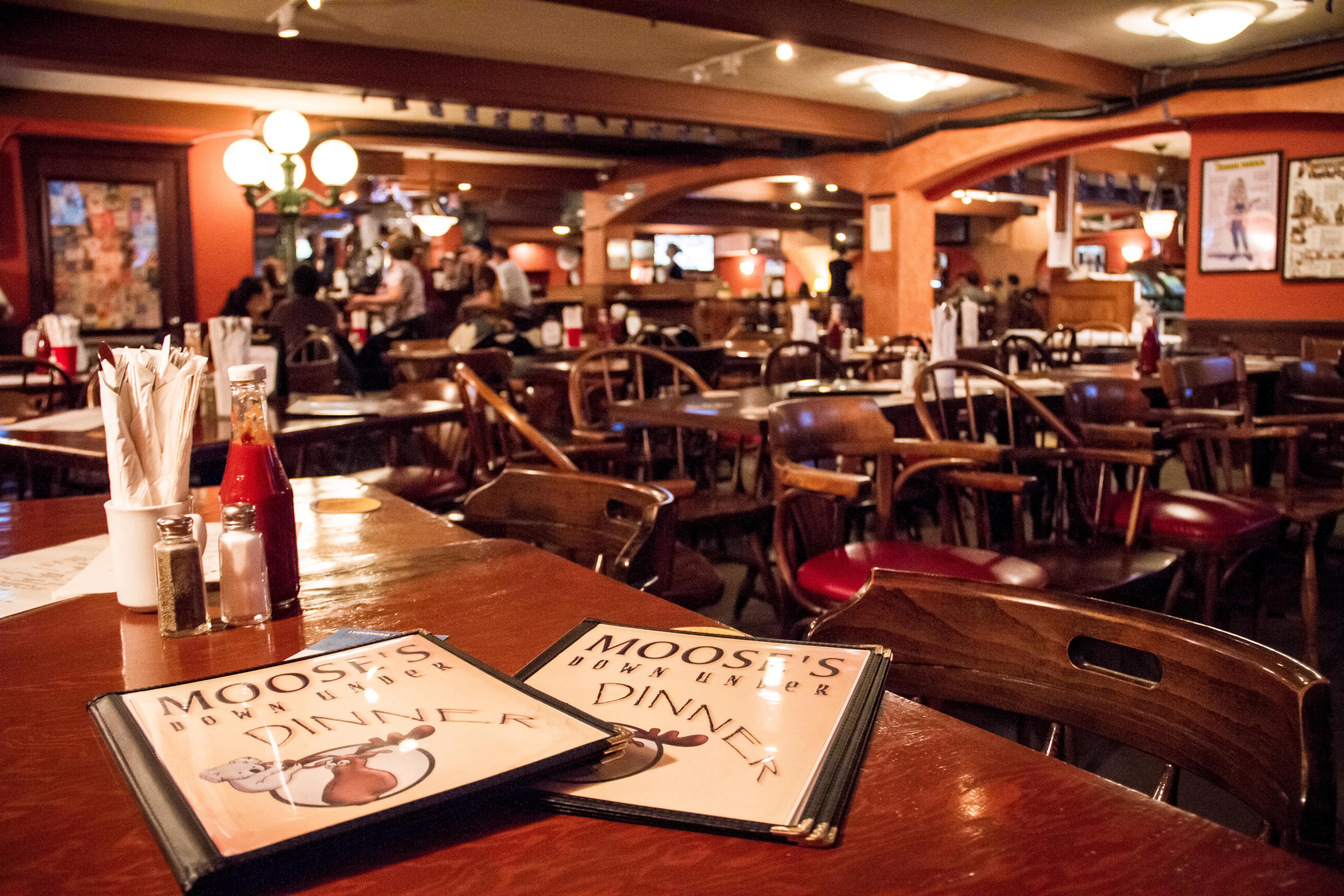 Moose’s Down Under is the perfect venue